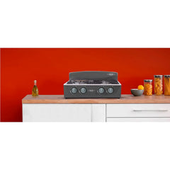 Estufa De Mesa Avellana Torre Mixta 3x1 Gas Propano Plata