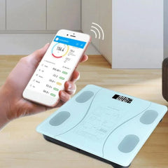 Pesa inteligente con bluetooth para obtener 18 datos corporales