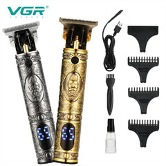 Máquina patillera profesional inalámbrica vgr con pantalla led