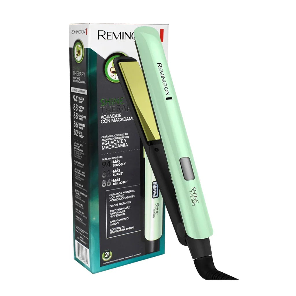 Combo aguacate plancha Remington original + cepillo secador