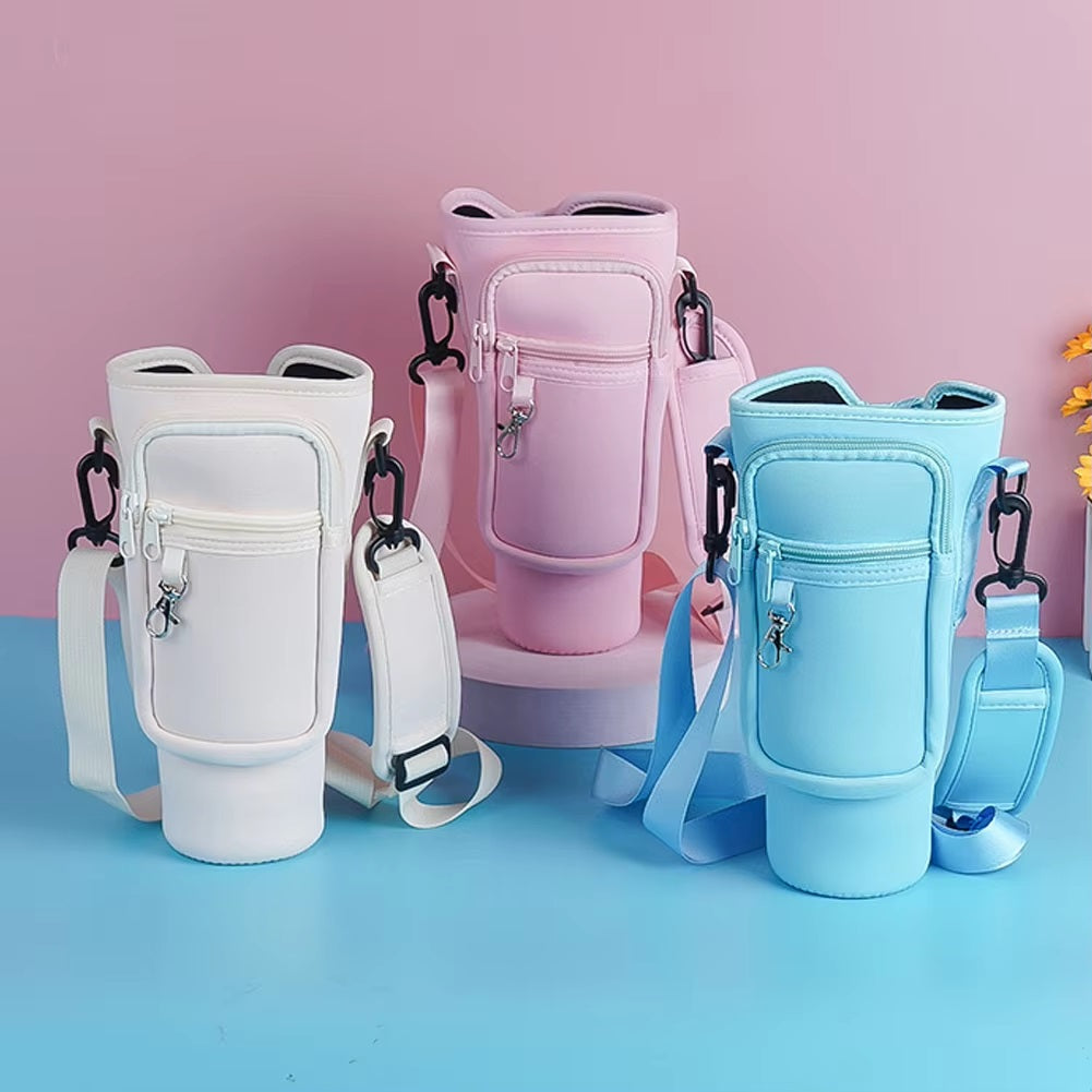 Bolso estuche de neopreno para termo con correa ajustable