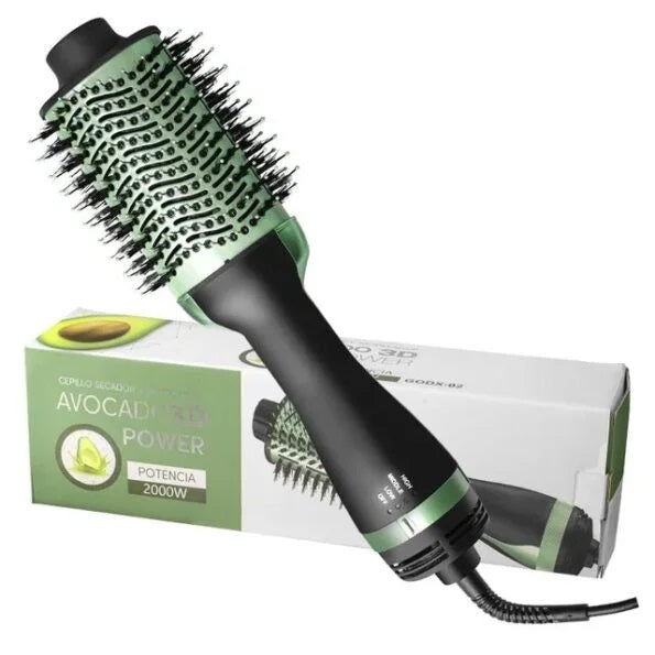 Cepillo secador voluminizador de Aguacate 360° 3 en 1