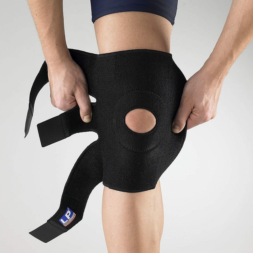 Rodillera ortopédica deportiva ajustable en neopreno