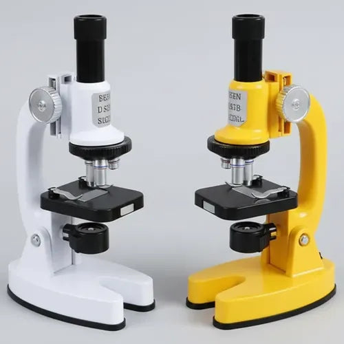 Microscopio de Laboratorio para Niños Portátil Aumento 200x W5804B - BLANCO/NEGRO