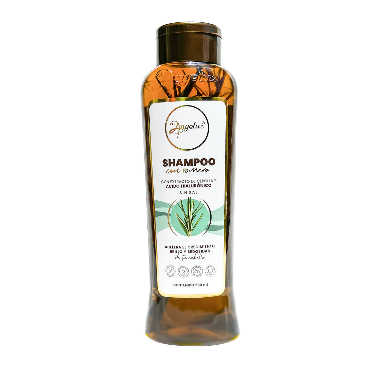 Shampoo Con Romero Anyeluz 500Ml